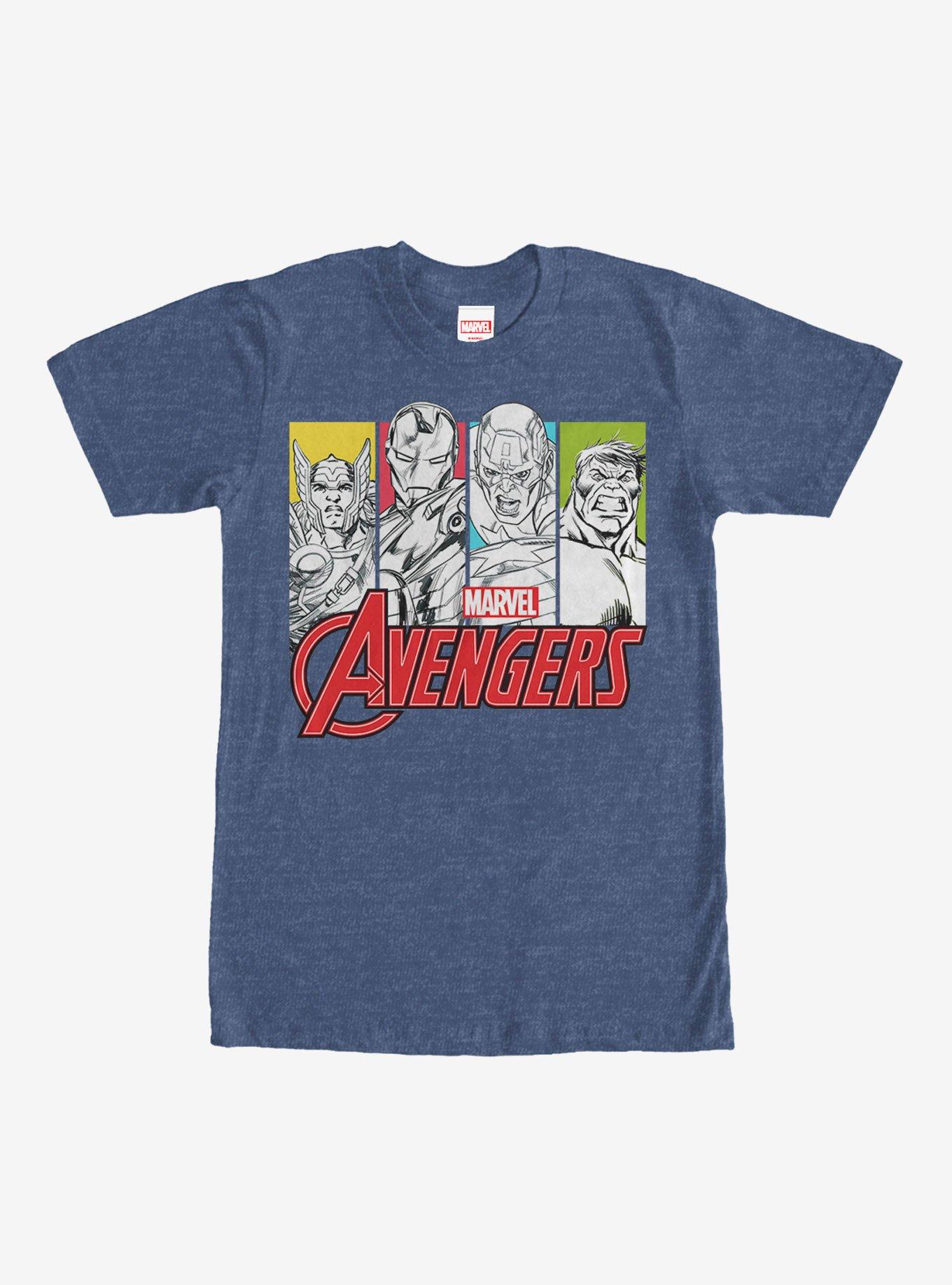 Marvel Avengers Panels T-Shirt