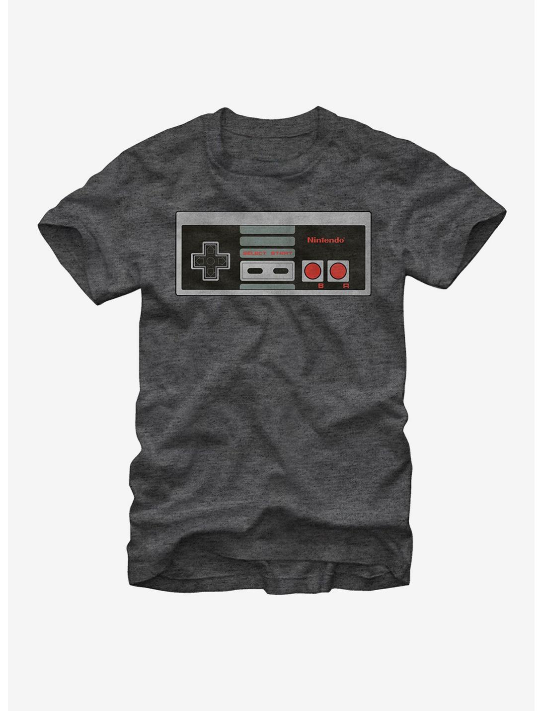 Nintendo Controller T-Shirt, CHAR HTR, hi-res