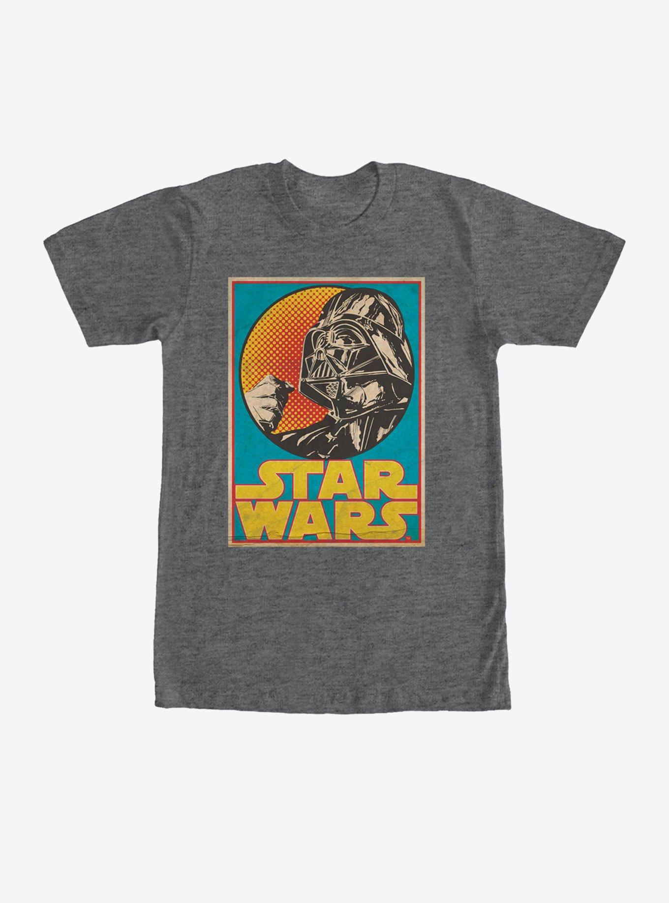 Star Wars Darth Vader Trading Card T-Shirt, CHAR HTR, hi-res