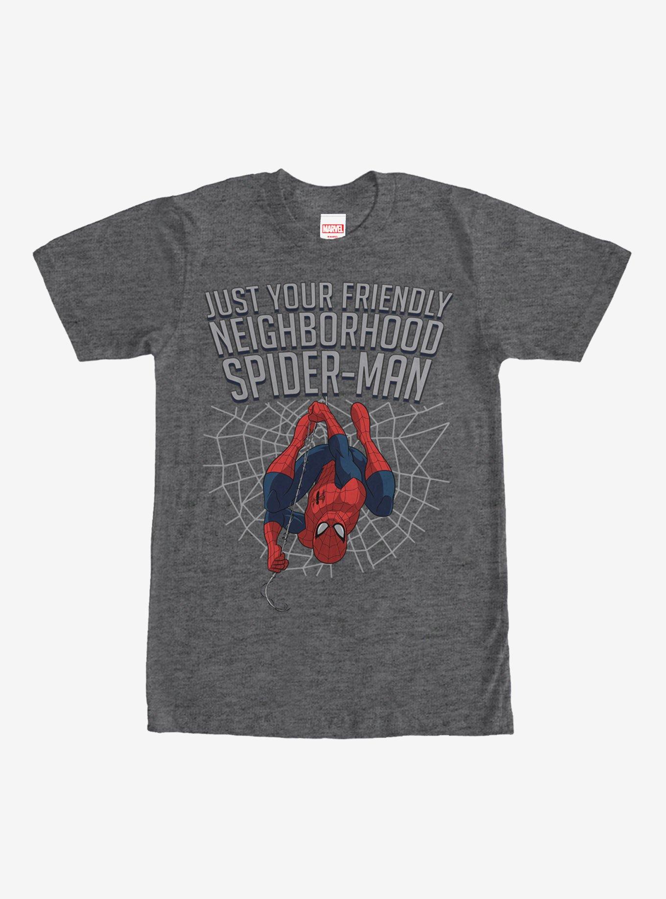 Marvel Friendly Neighborhood Spider-Man T-Shirt, CHAR HTR, hi-res