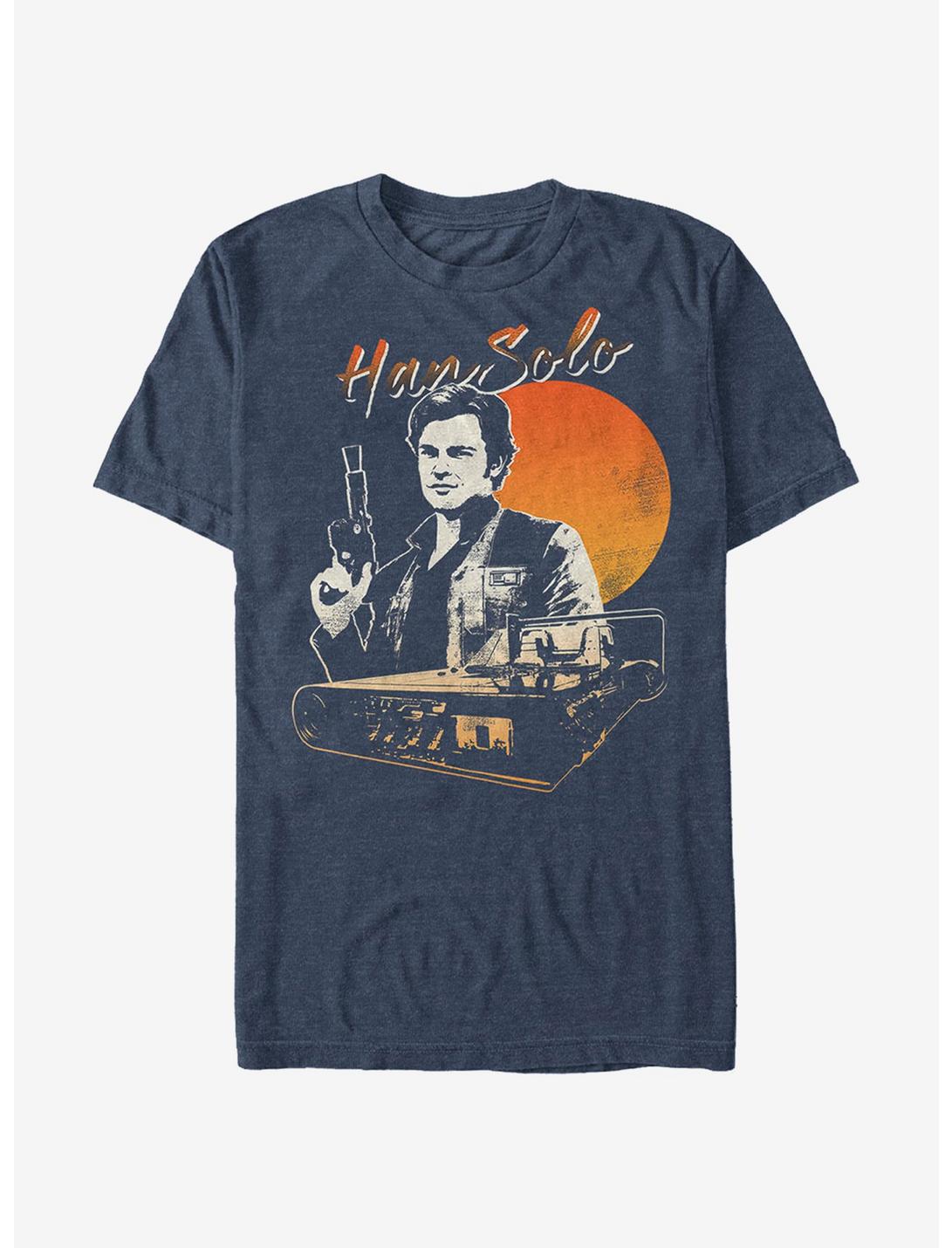 Star Wars Speeder Sunset T-Shirt, NAVY HTR, hi-res