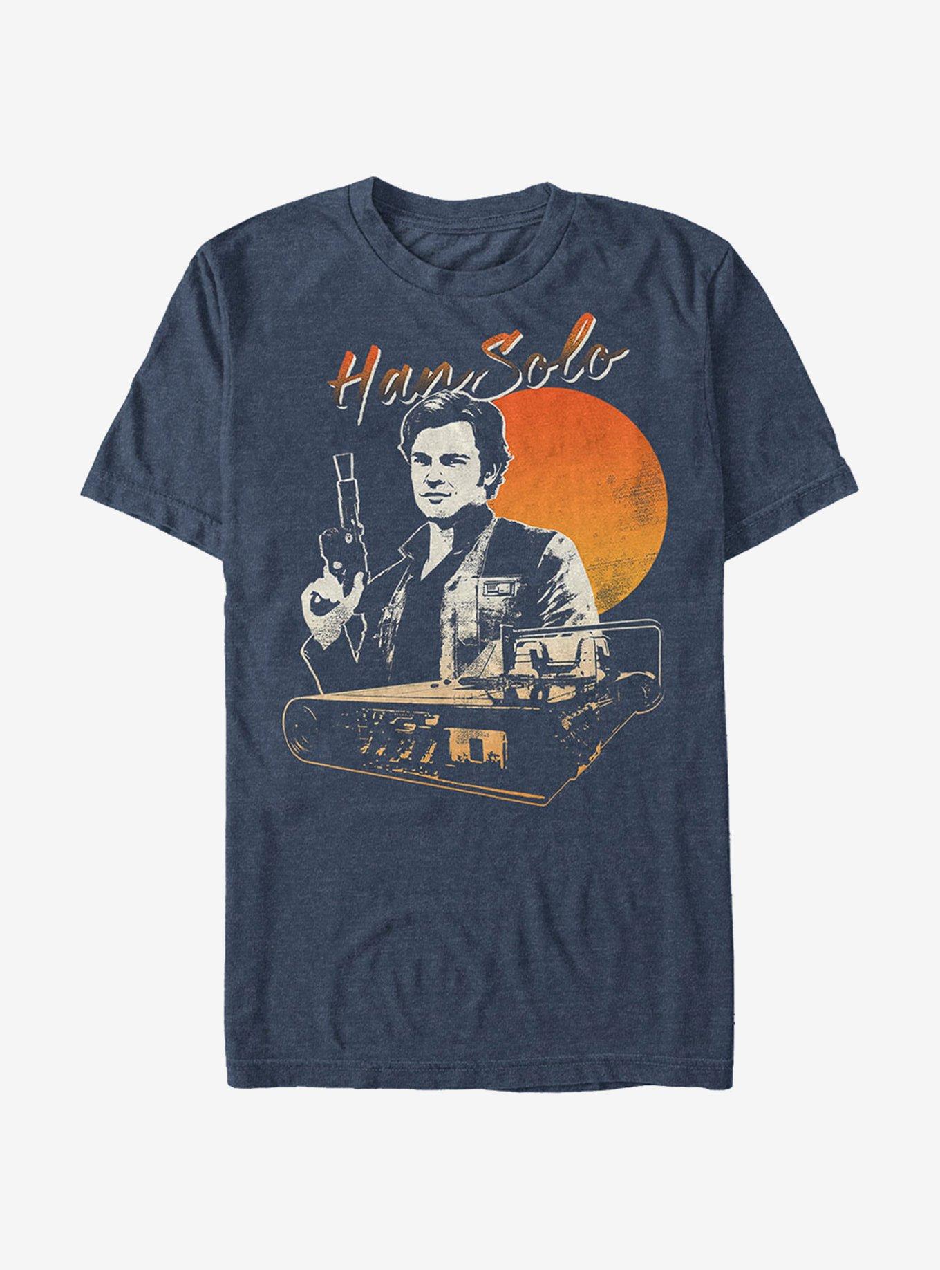 Star Wars Speeder Sunset T-Shirt, NAVY HTR, hi-res