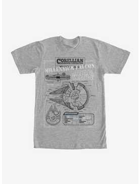 Star Wars Millennium Falcon Details T-Shirt, , hi-res