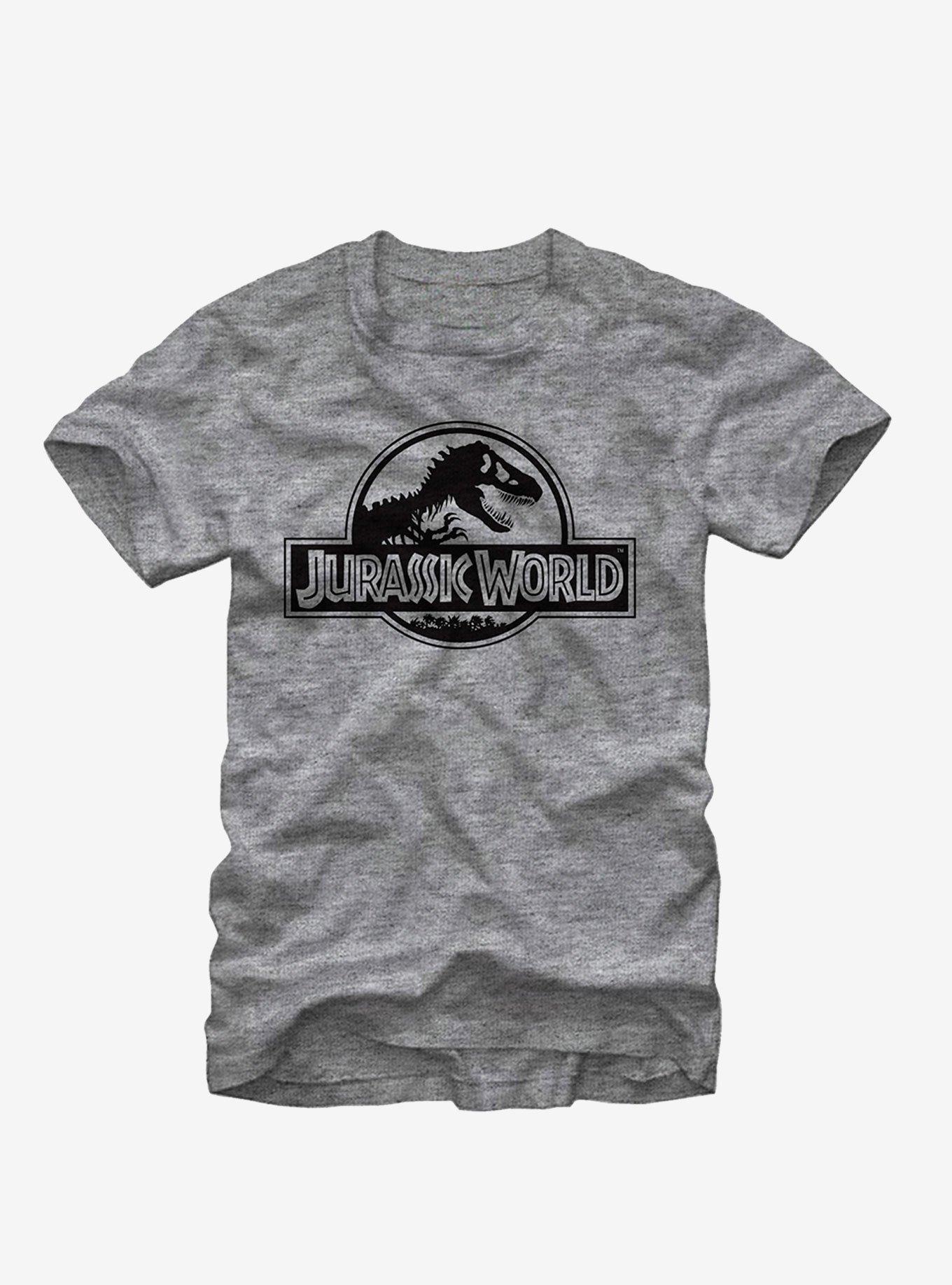 Jurassic World Grey Logo T-Shirt, , hi-res