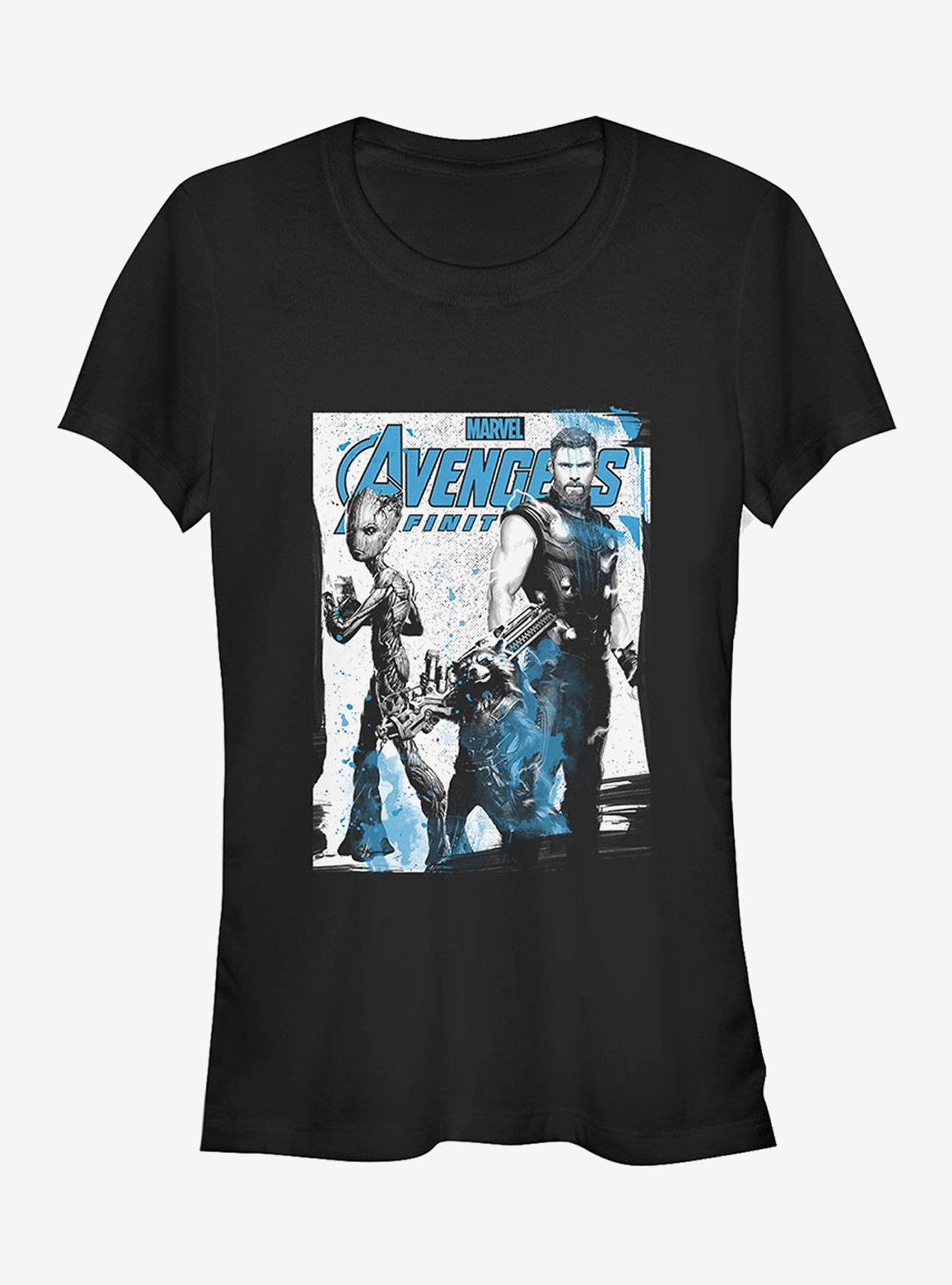 Marvel Avengers: Infinity War New Friends Girls T-Shirt, BLACK, hi-res
