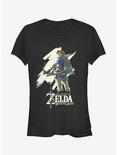 Nintendo Legend of Zelda Breath of the Wild Streak Girls T-Shirt, BLACK, hi-res