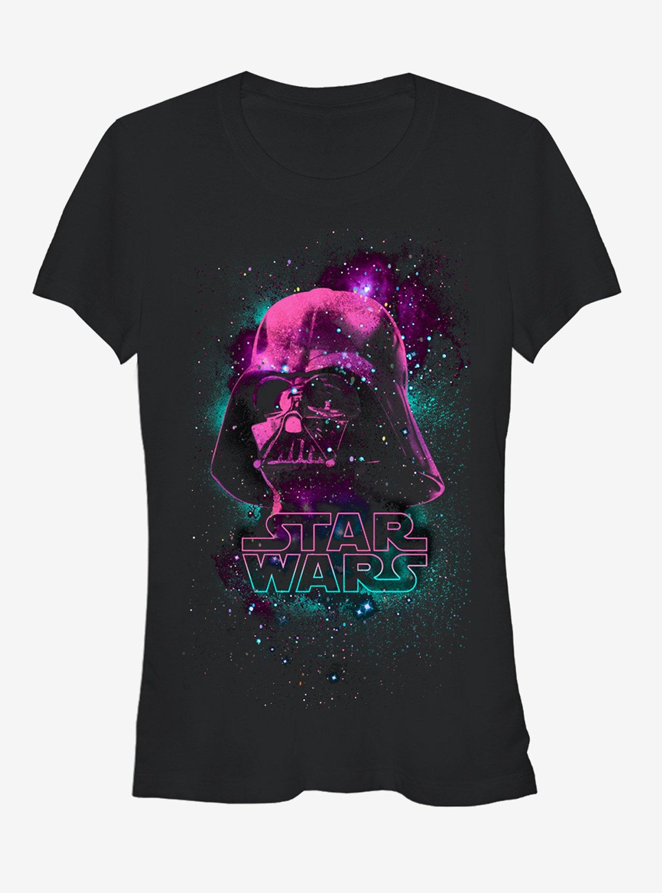 Star Wars Vader in the Sky Girls T-Shirt, BLACK, hi-res