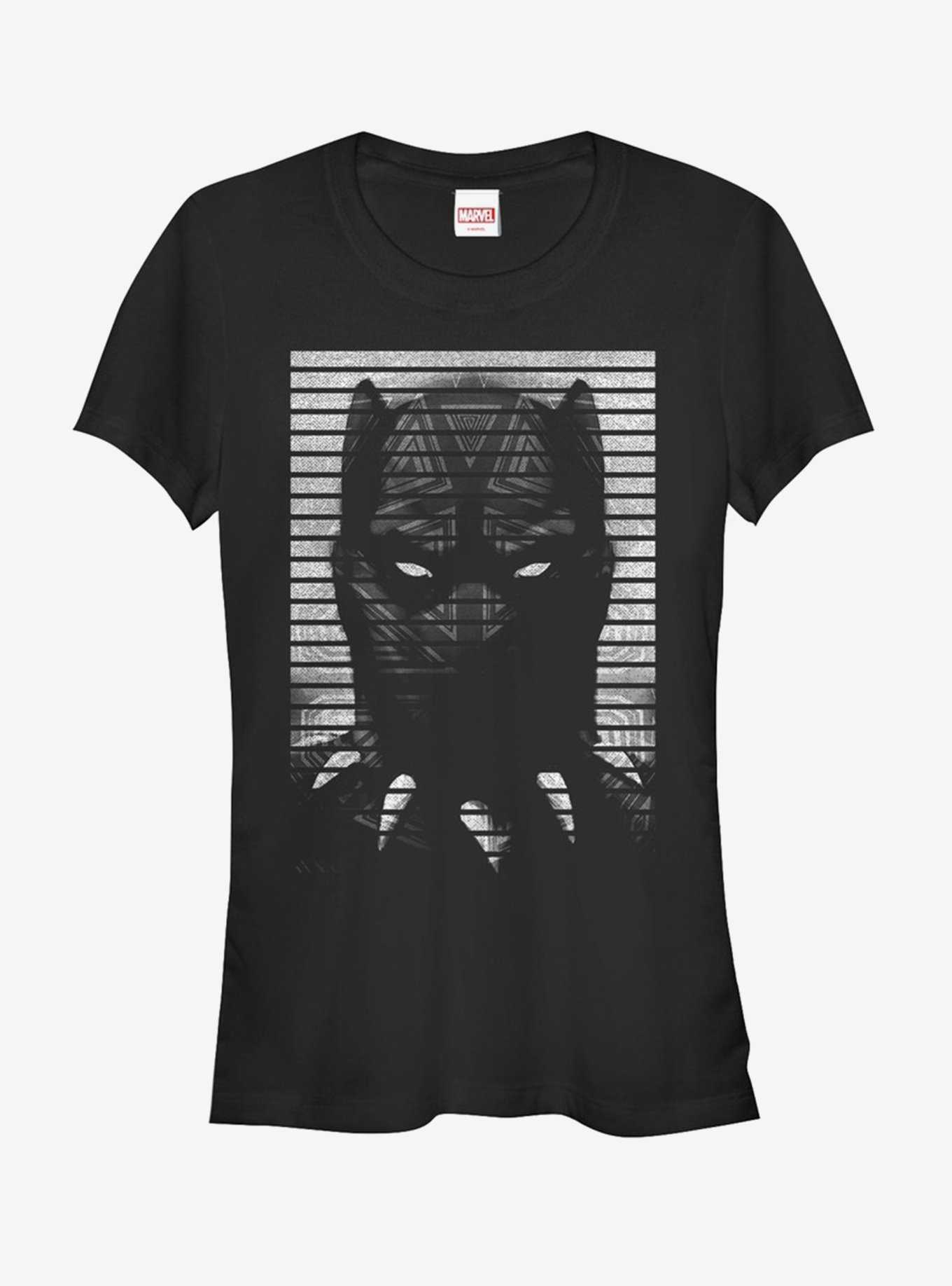 Marvel Black Panther Striped Profile Girls T-Shirt, , hi-res