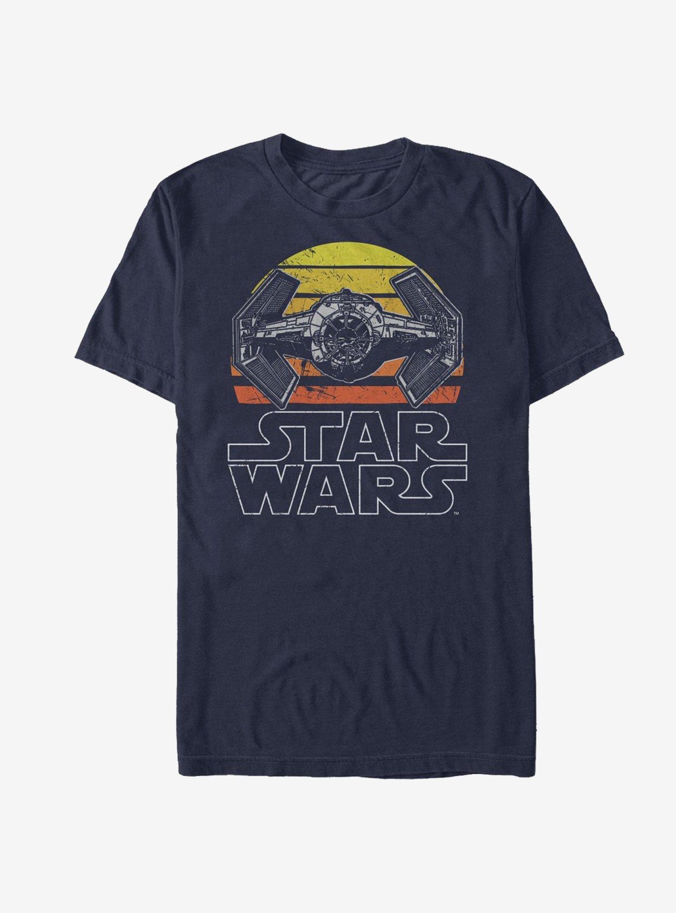 Star Wars TIE Fighter Retro T-Shirt, NAVY, hi-res