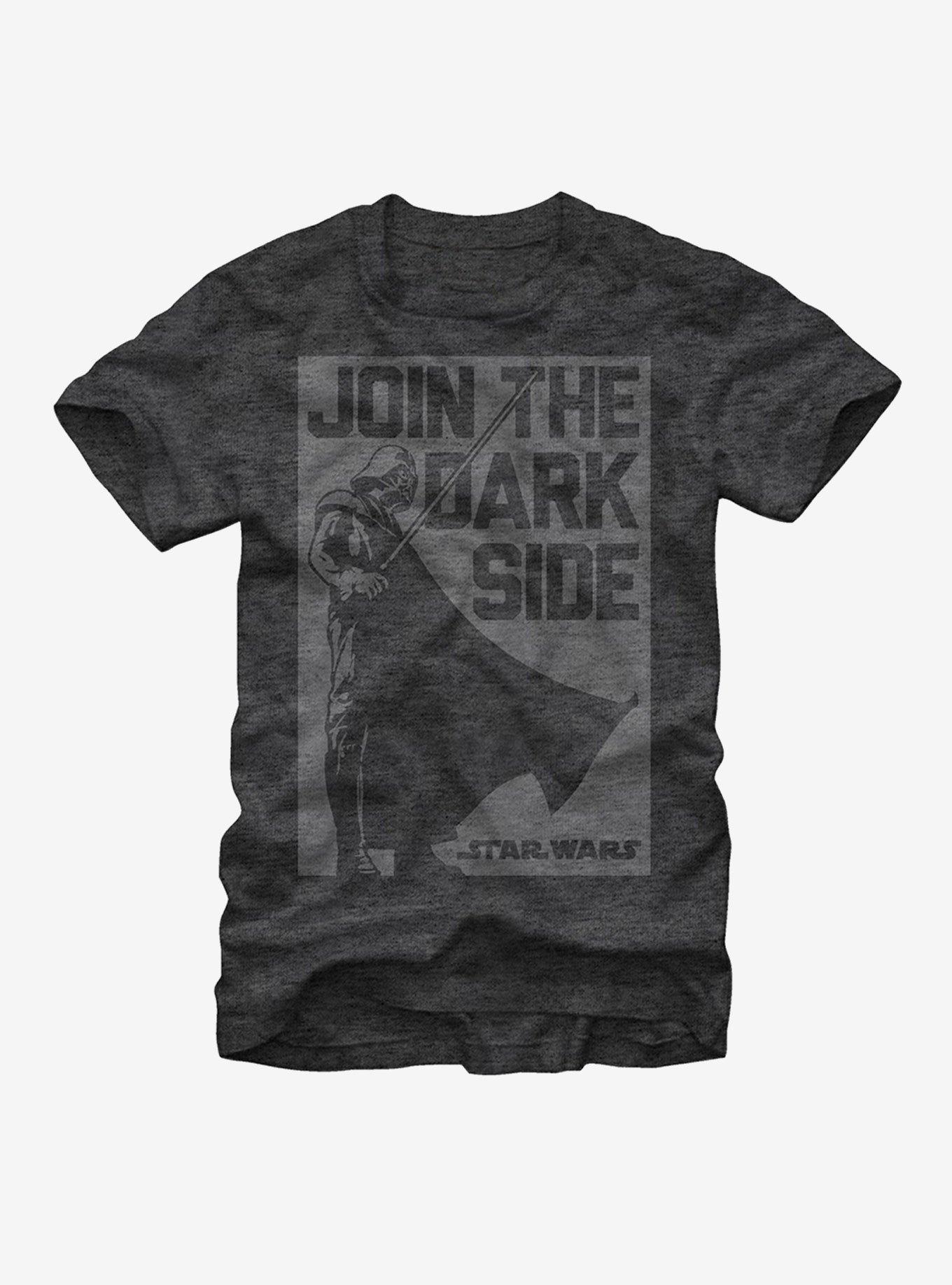 Star Wars Dark Side Membership T-Shirt, CHAR HTR, hi-res