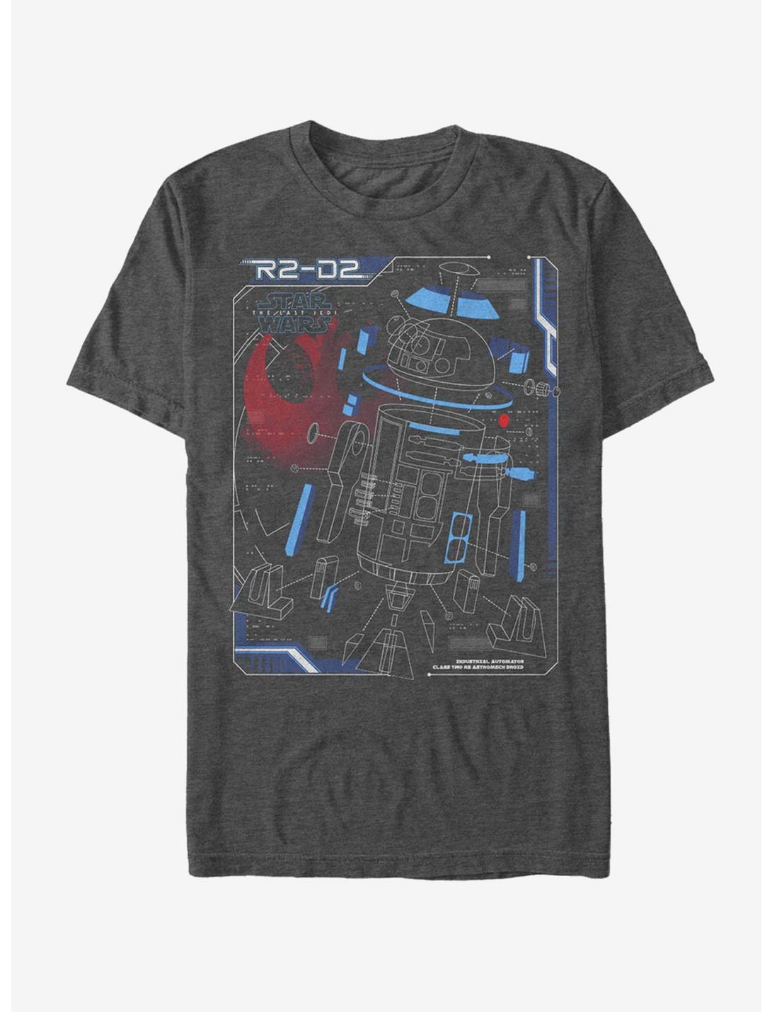 Star Wars R2-D2 Deconstruct T-Shirt, CHAR HTR, hi-res