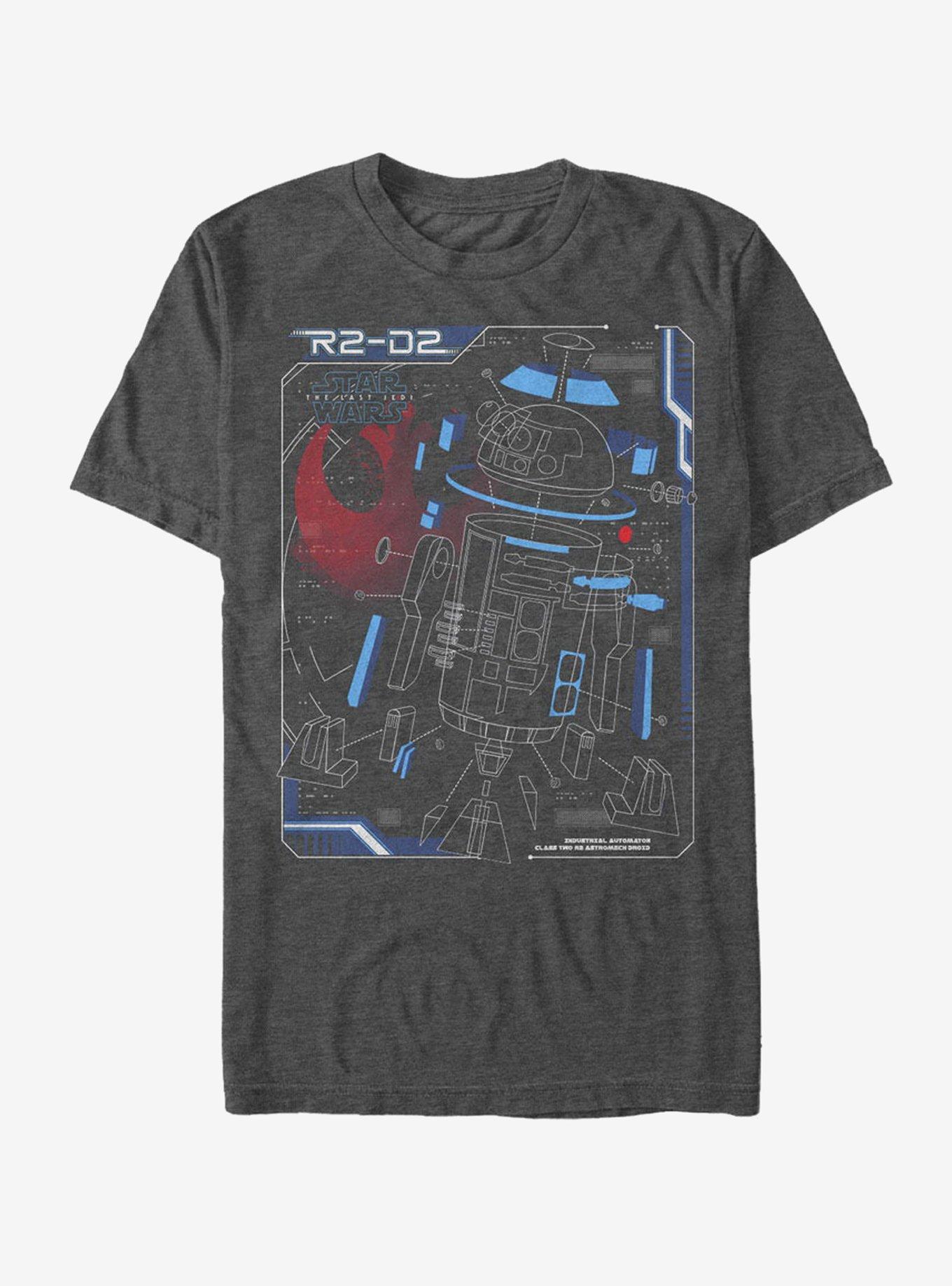 Star Wars R2-D2 Deconstruct T-Shirt, CHAR HTR, hi-res