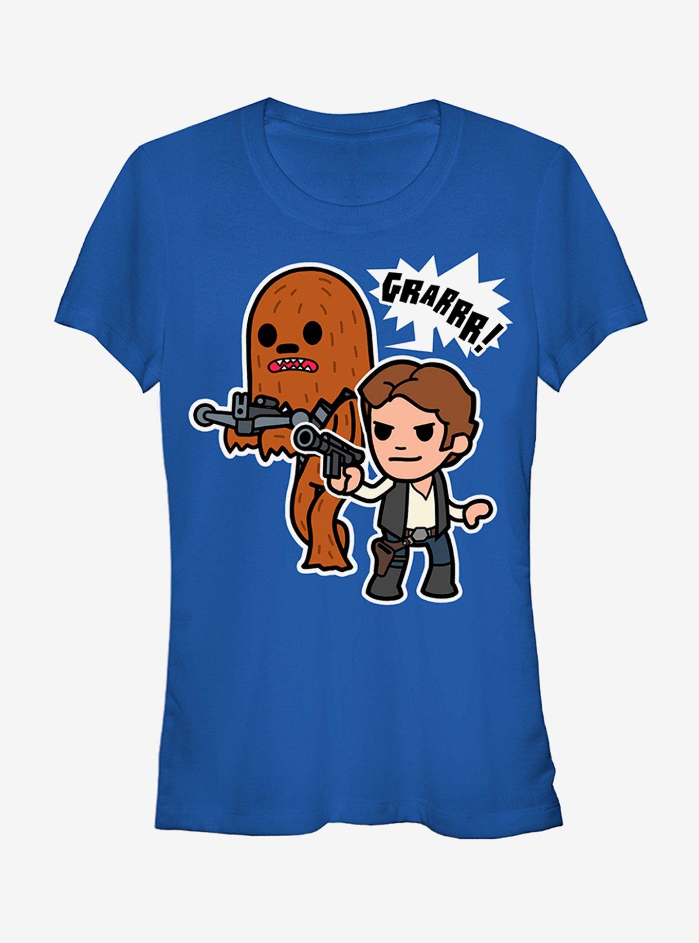 Star Wars Han Solo And Chewbacca Girls T-Shirt