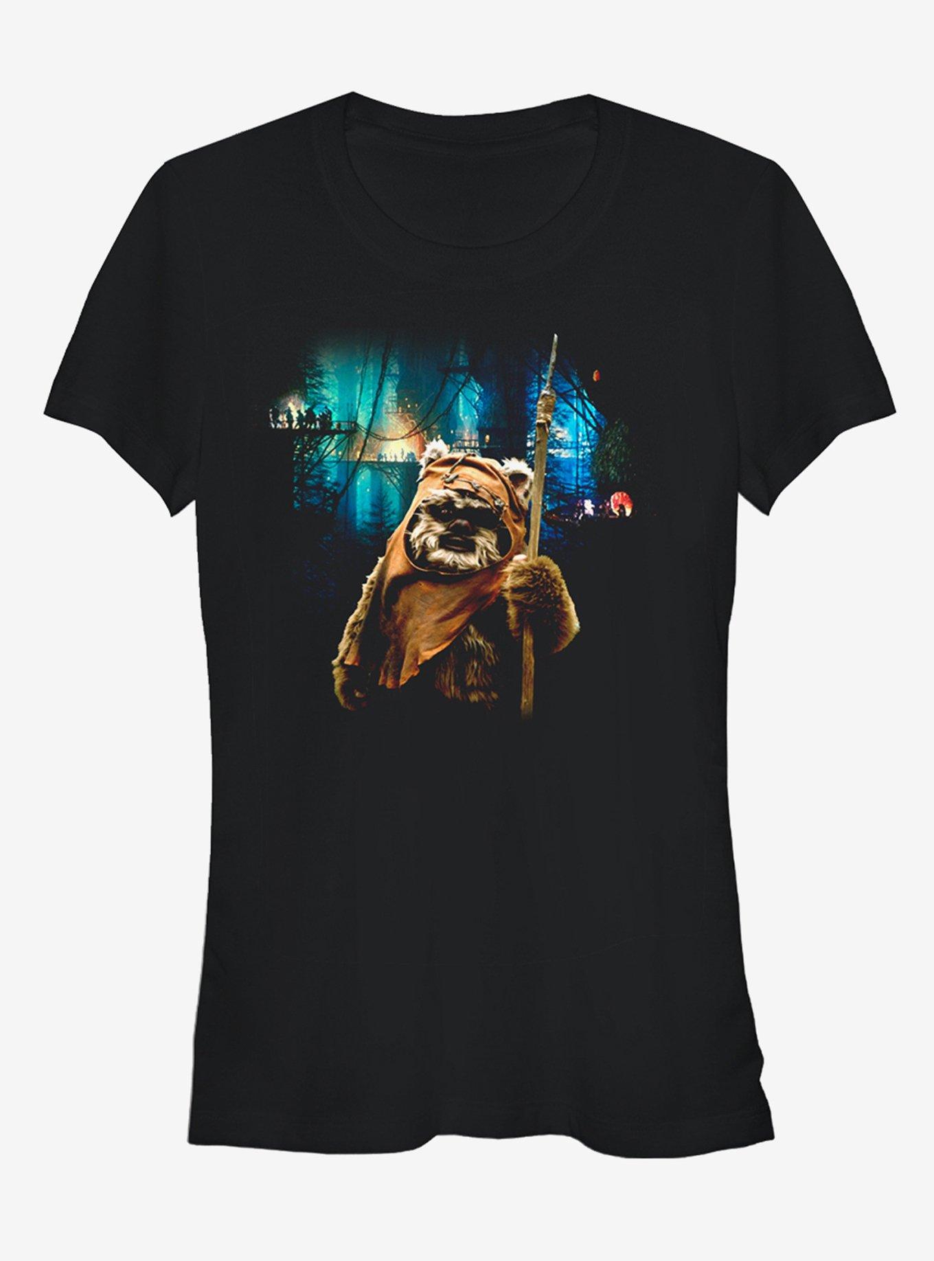 Star Wars Tree Village Wicket Ewok Girls T-Shirt