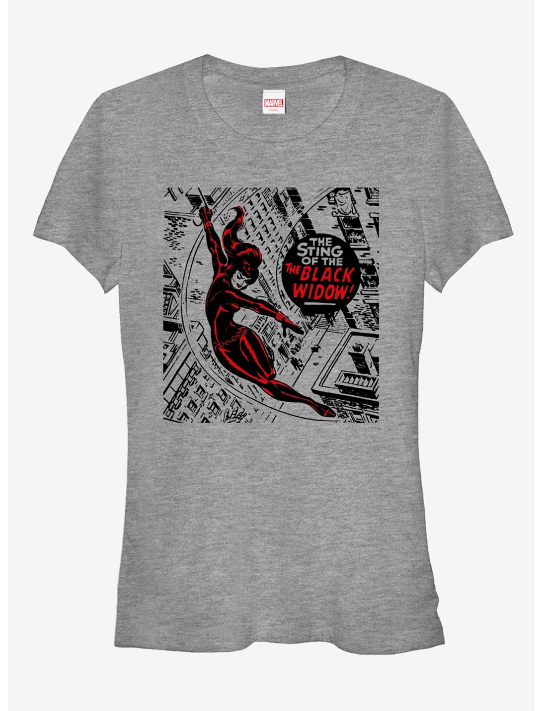 Marvel Sting of the Black Widow Girls T-Shirt, ATH HTR, hi-res