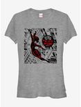 Marvel Sting of the Black Widow Girls T-Shirt, ATH HTR, hi-res