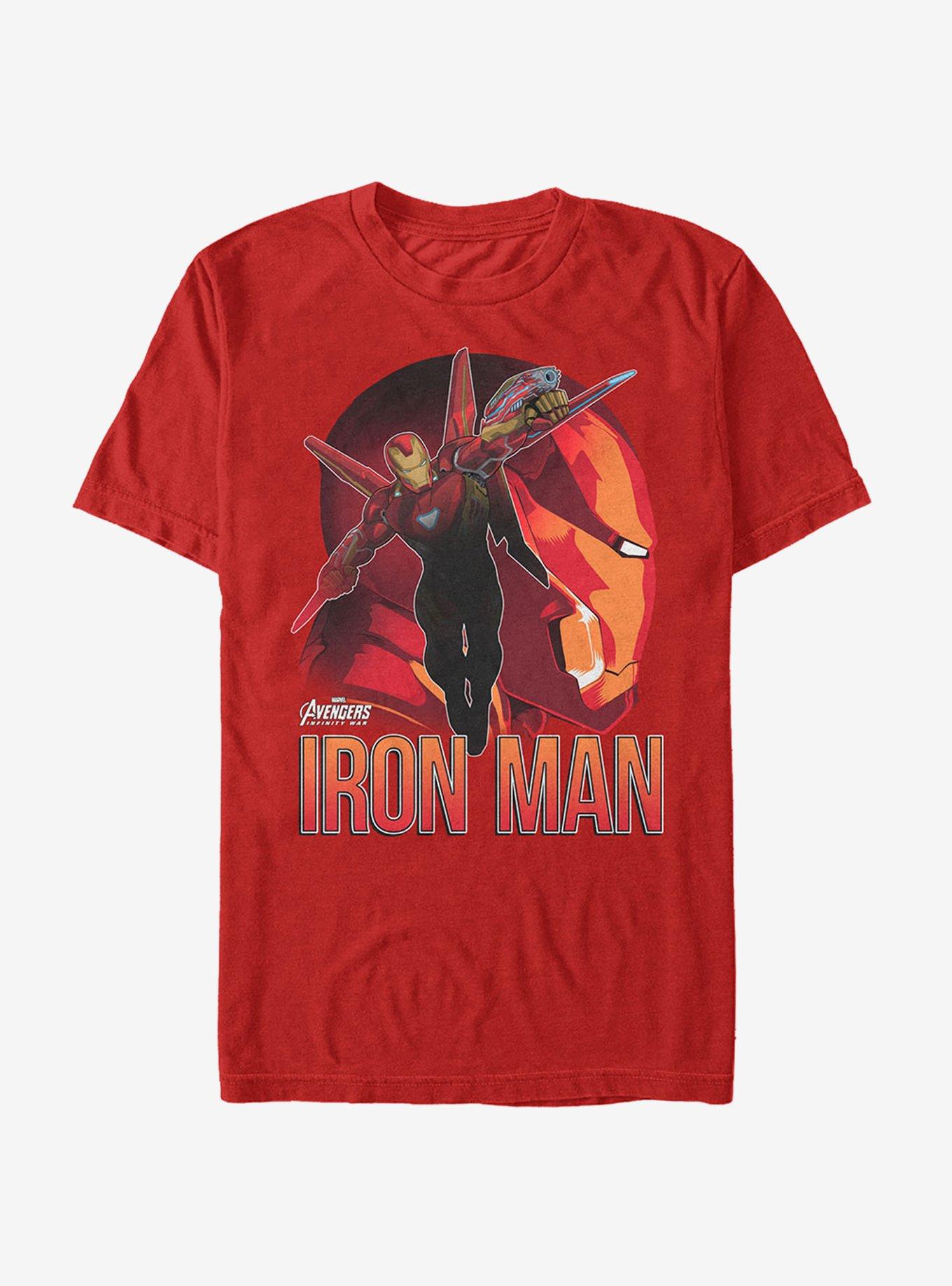 Marvel Avengers: Infinity War Iron Man View T-Shirt - RED | Hot Topic