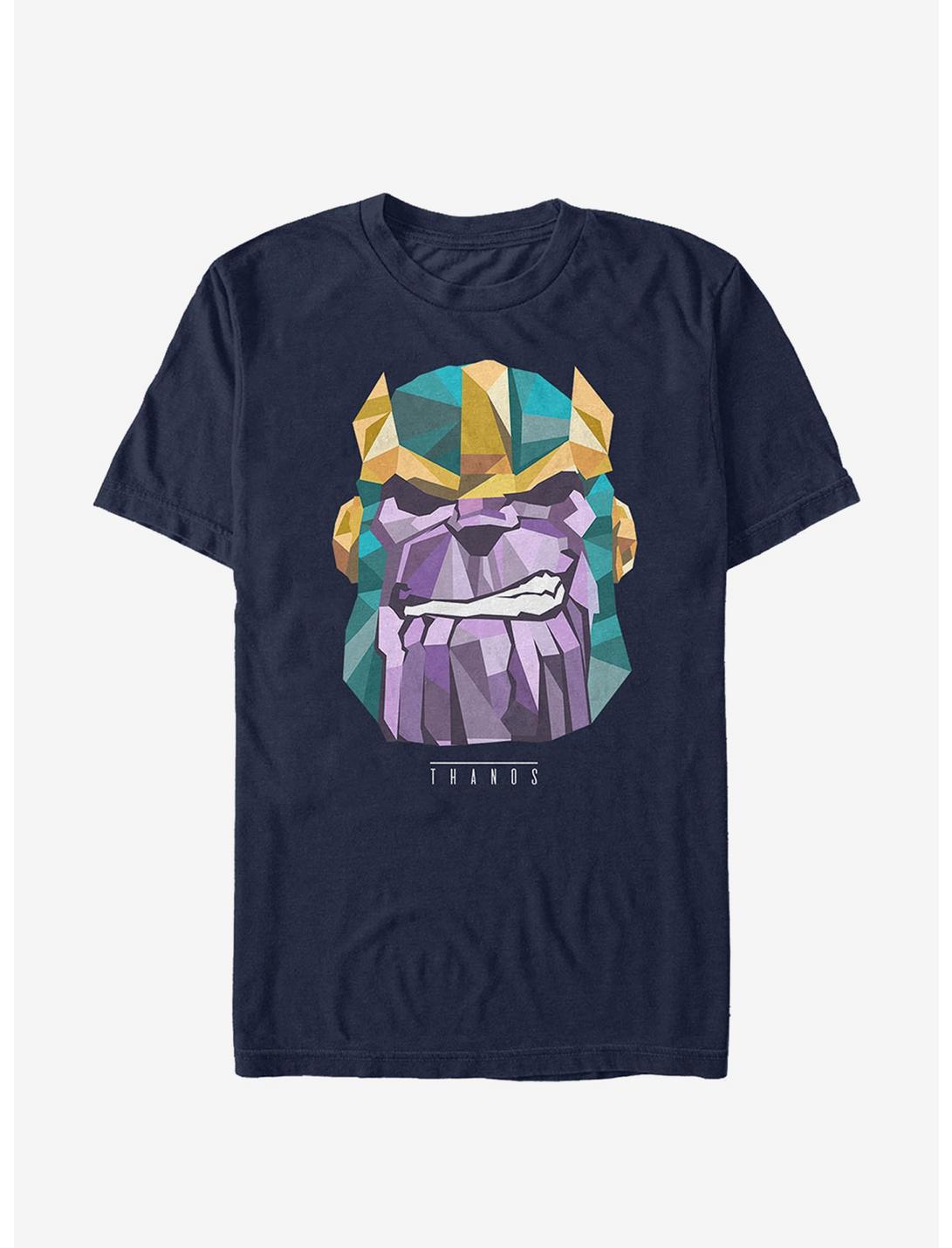 Marvel Geometric Thanos T-Shirt, NAVY, hi-res