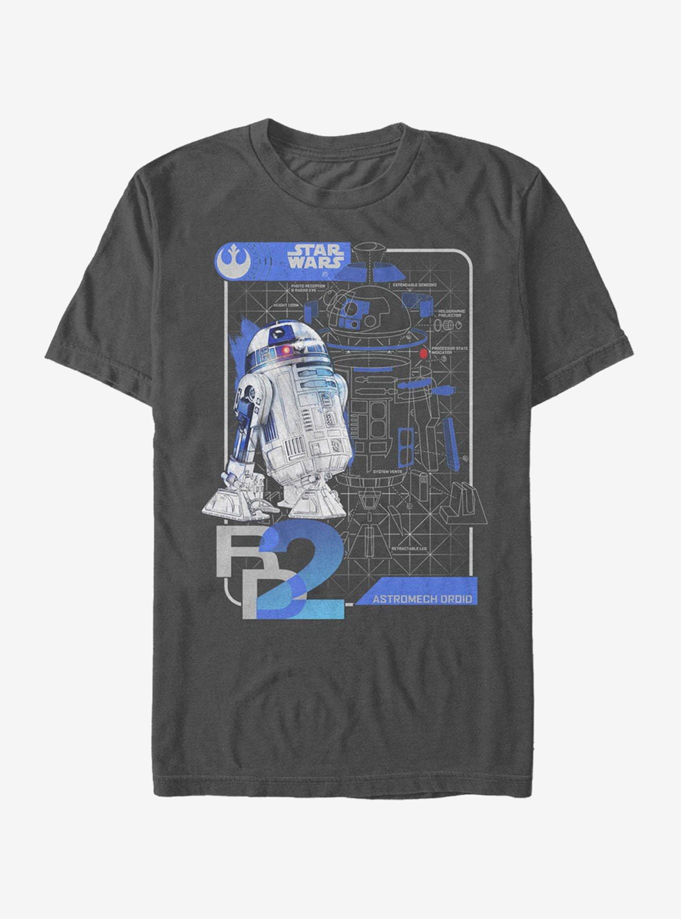 Star Wars R2-D2 Schematics T-Shirt, , hi-res