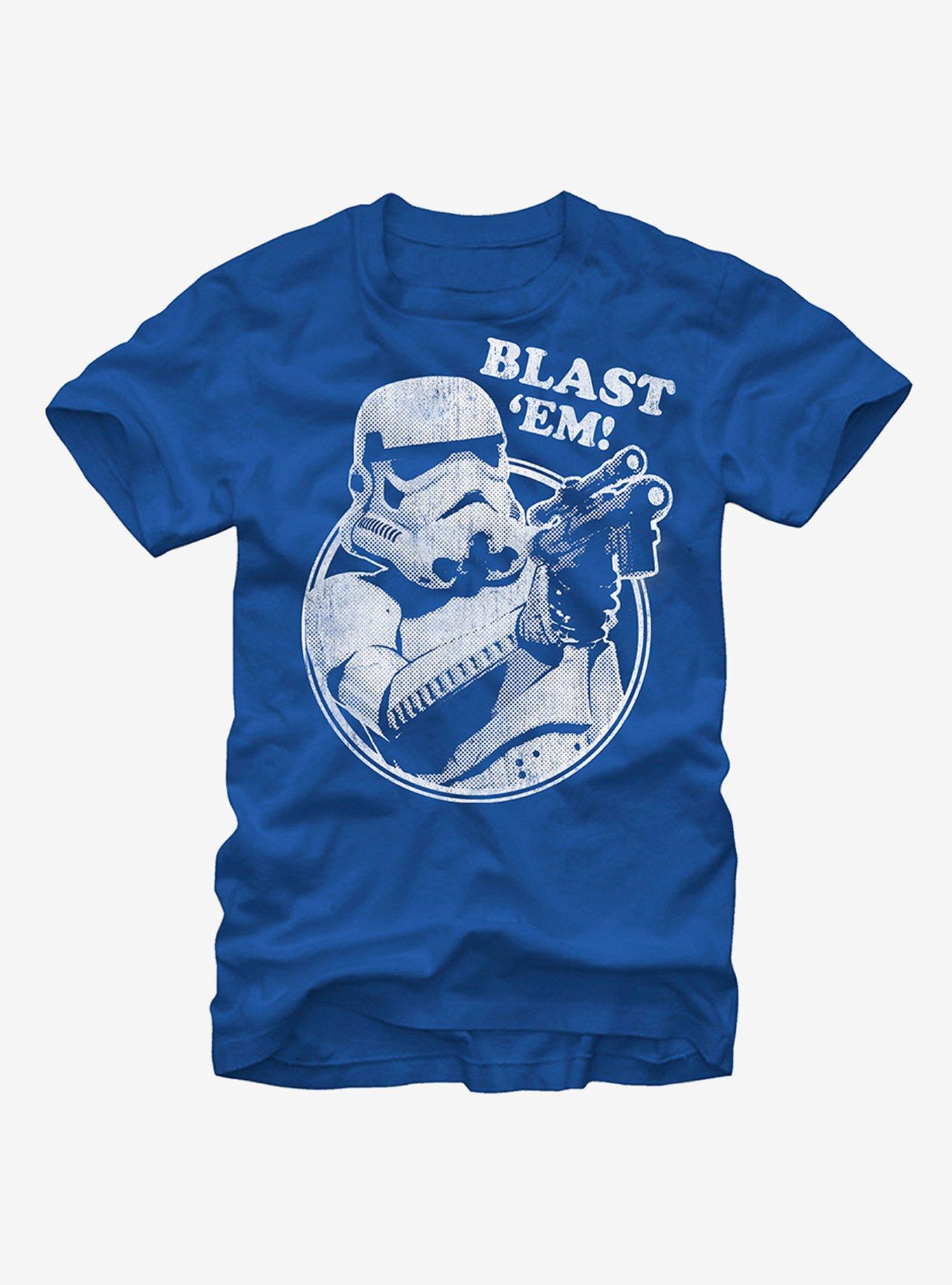 Star Wars Stormtrooper Blast Em T-Shirt, ROYAL, hi-res