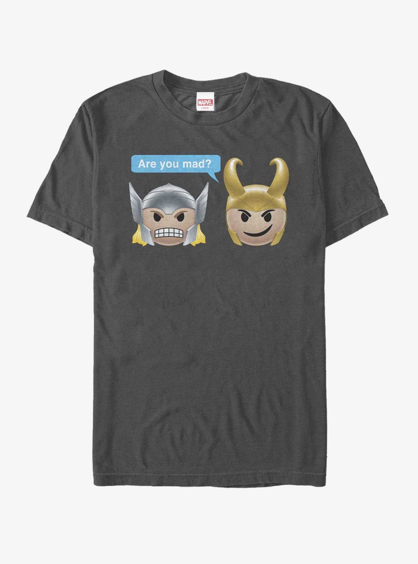 Marvel Thor Loki Mad Emoji T-Shirt, CHARCOAL, hi-res