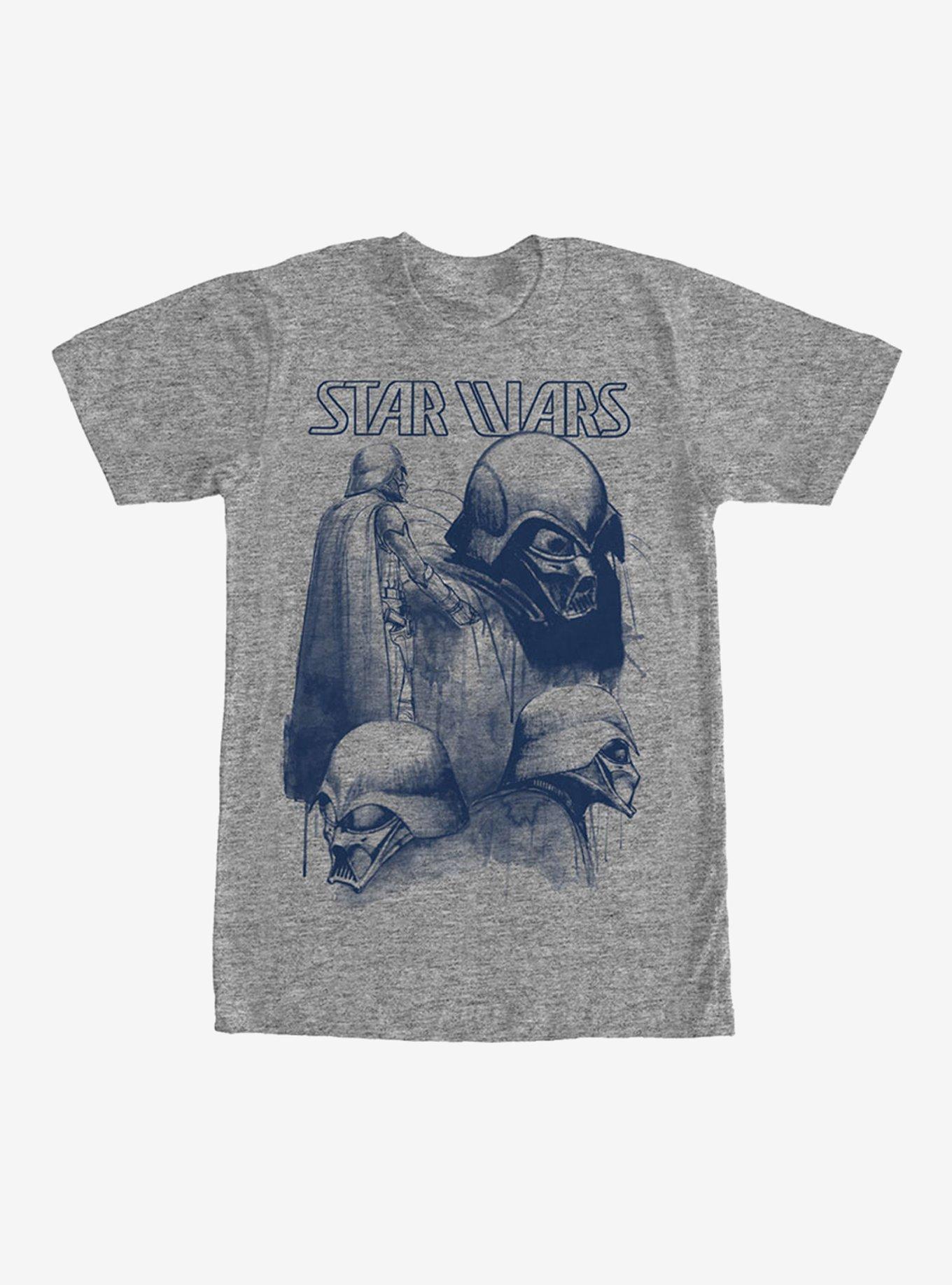 Star Wars Darth Vader Sketches T-Shirt, ATH HTR, hi-res
