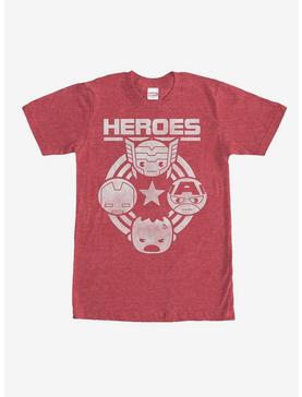 Marvel Kawaii Avengers Heroes T-Shirt, , hi-res