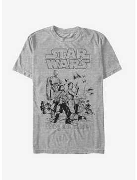 Star Wars Rebellion Scarif Scene T-Shirt, , hi-res