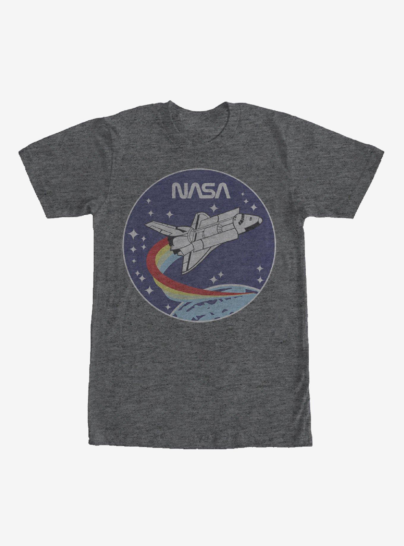 NASA Space Rocket T-Shirt, CHAR HTR, hi-res