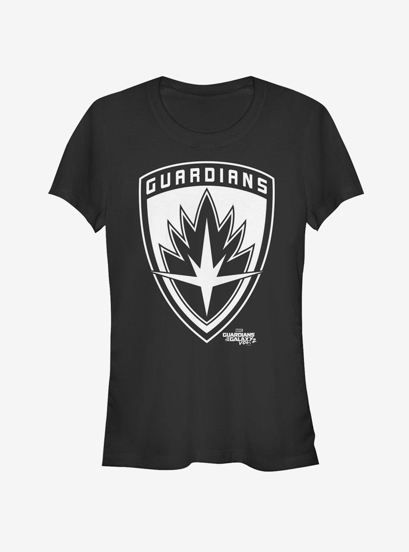 Marvel Guardians of the Galaxy Vol. 2 Classic Logo Girls T-Shirt, BLACK, hi-res