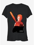Star Wars Rey Speeder Silhouette Girls T-Shirt, BLACK, hi-res