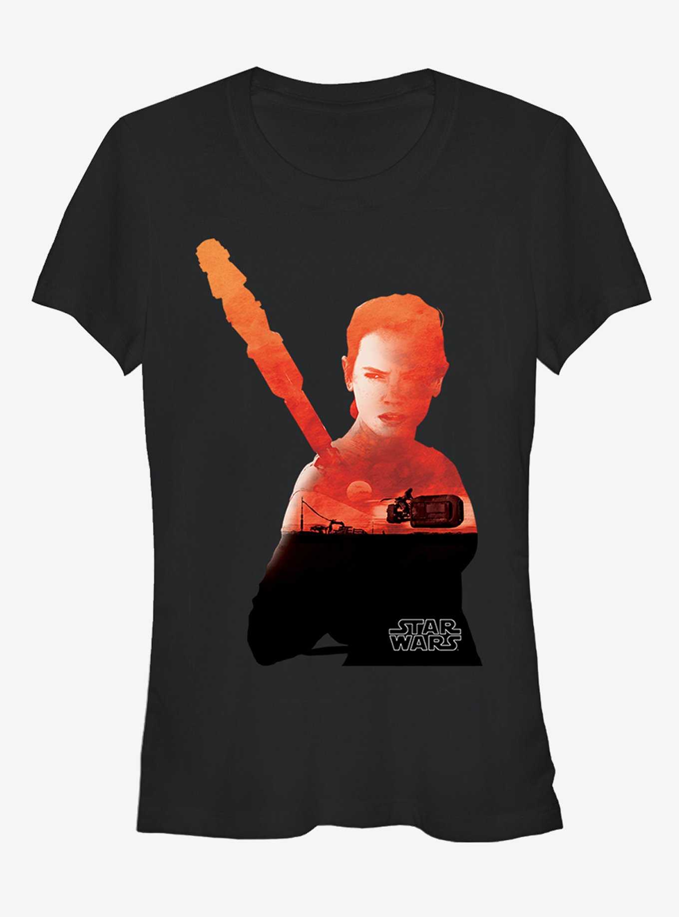 Star Wars Rey Speeder Silhouette Girls T-Shirt, , hi-res