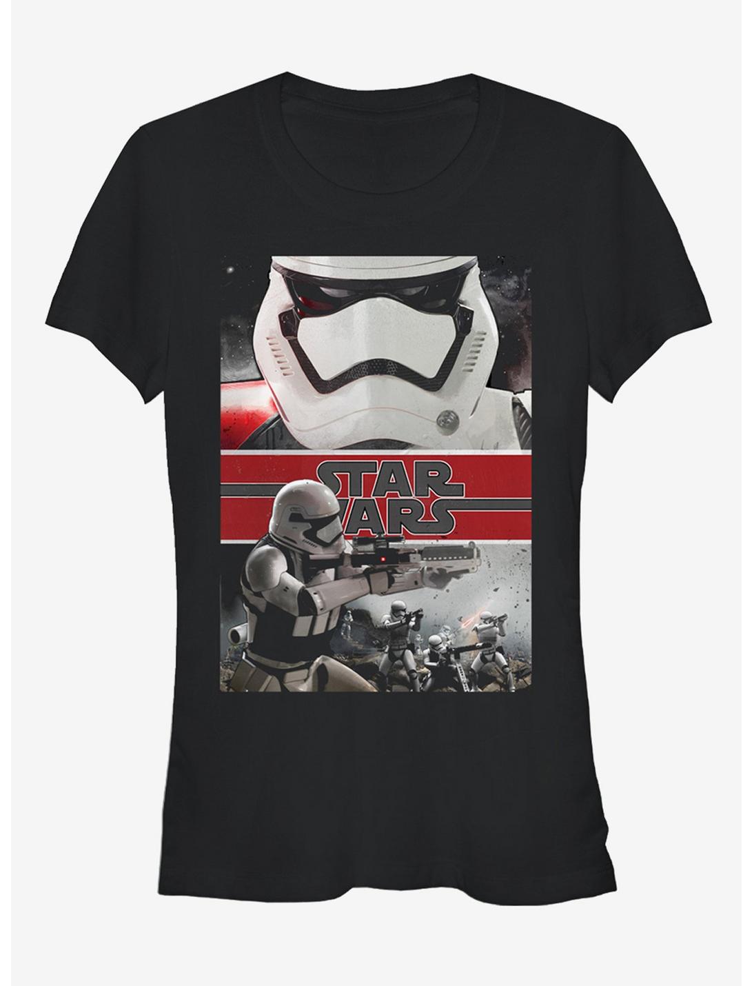 Star Wars Stormtroopers Push Forward Girls T-Shirt, BLACK, hi-res