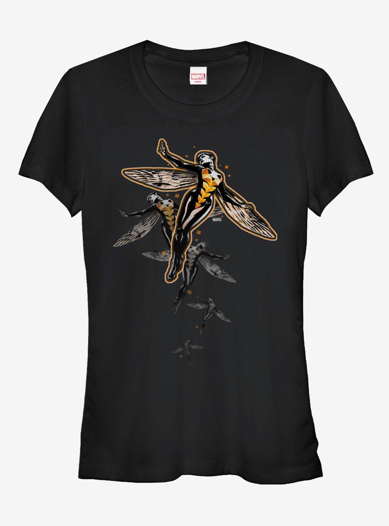 Marvel Wasp Flight Path Girls T-Shirt, BLACK, hi-res