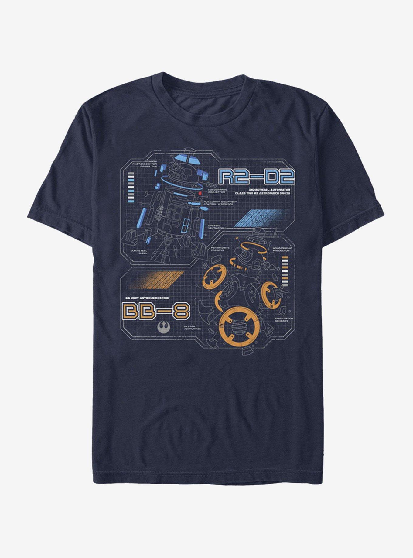 Star Wars Droid Schematics T-Shirt, , hi-res