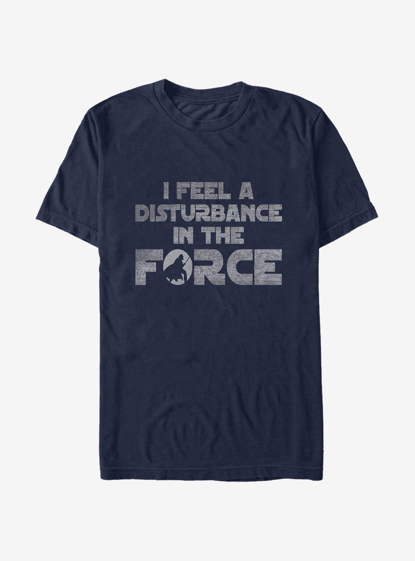 Star Wars I Feel a Disturbance in the Force T-Shirt, NAVY, hi-res