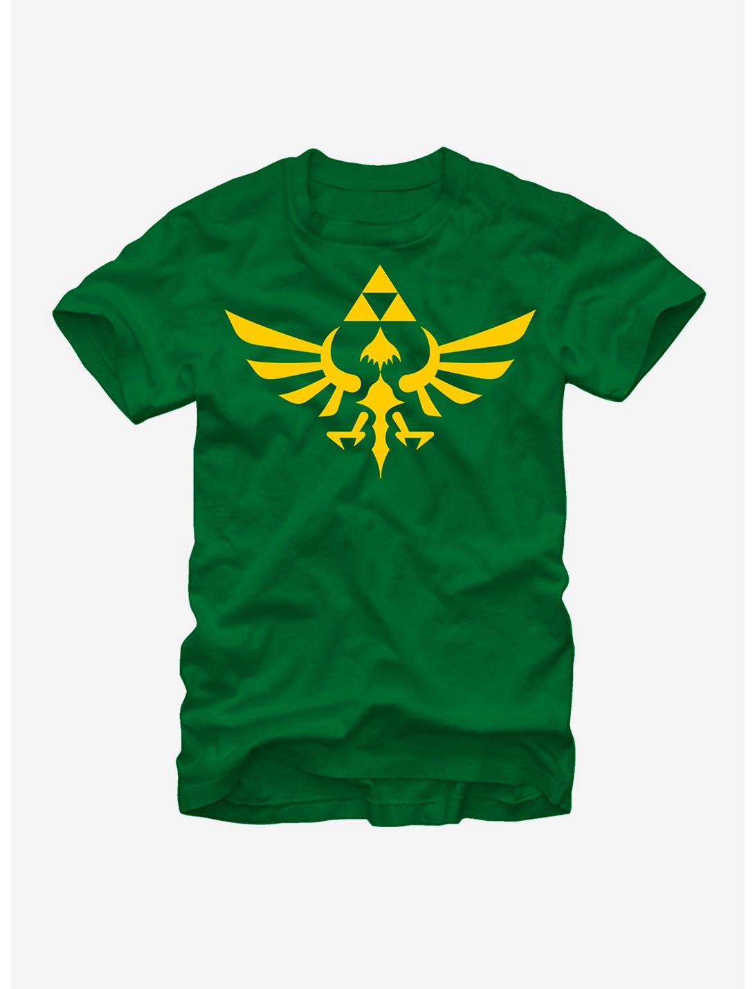 Nintendo Legend of Zelda Triforce T-Shirt, KELLY, hi-res