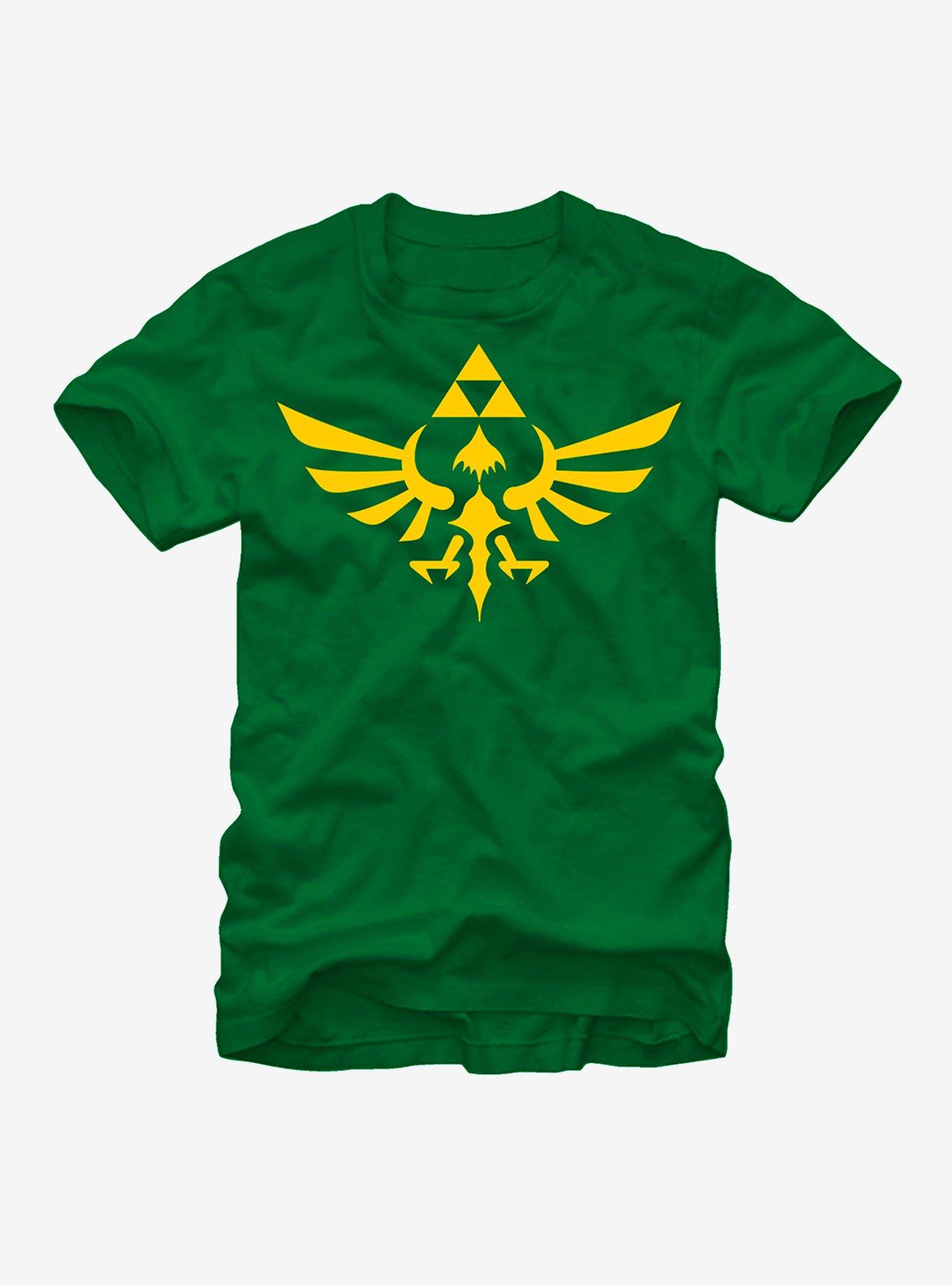 Nintendo Legend of Zelda Triforce T-Shirt, KELLY, hi-res