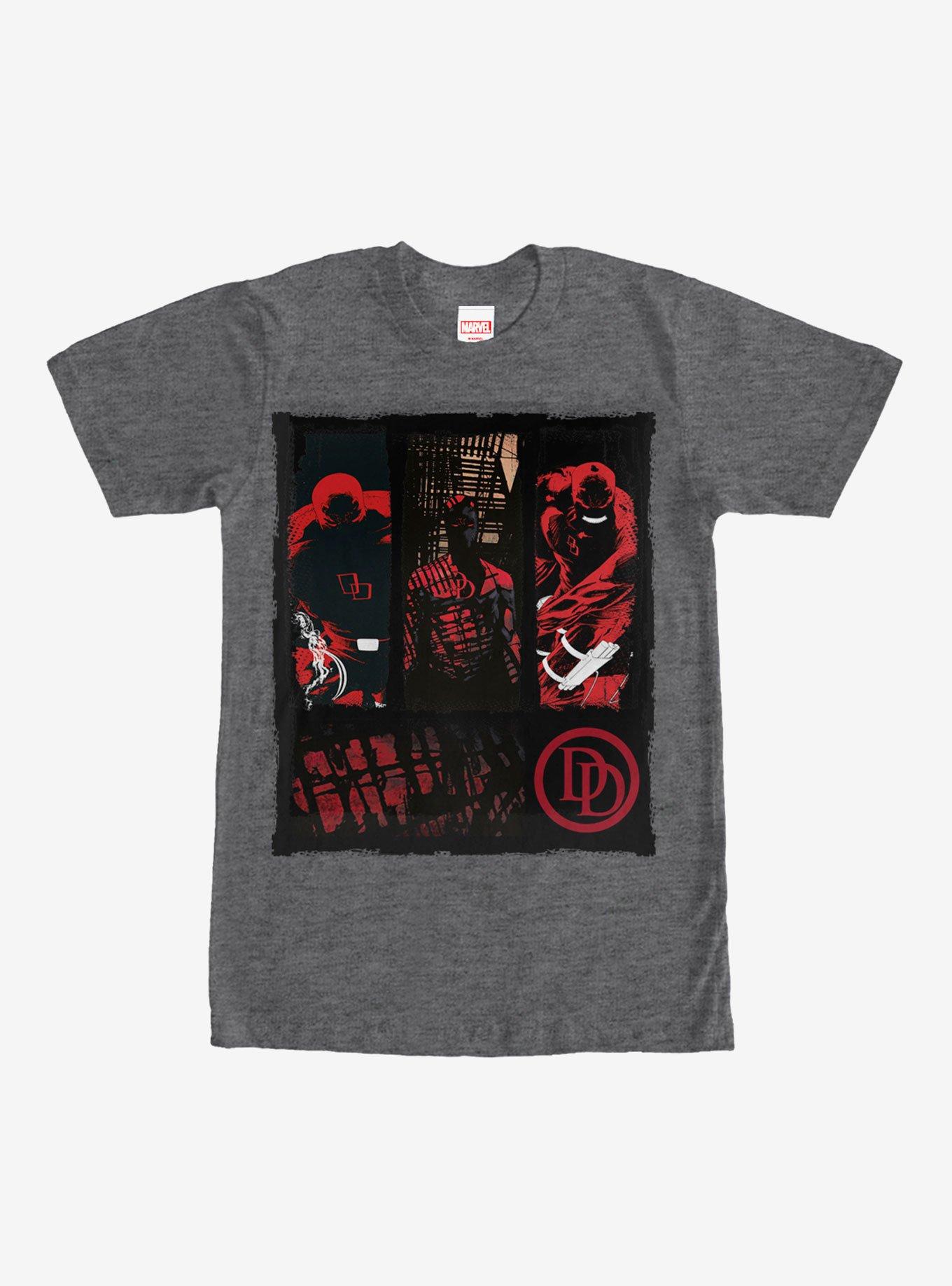 Marvel Daredevil Collage T-Shirt, CHAR HTR, hi-res