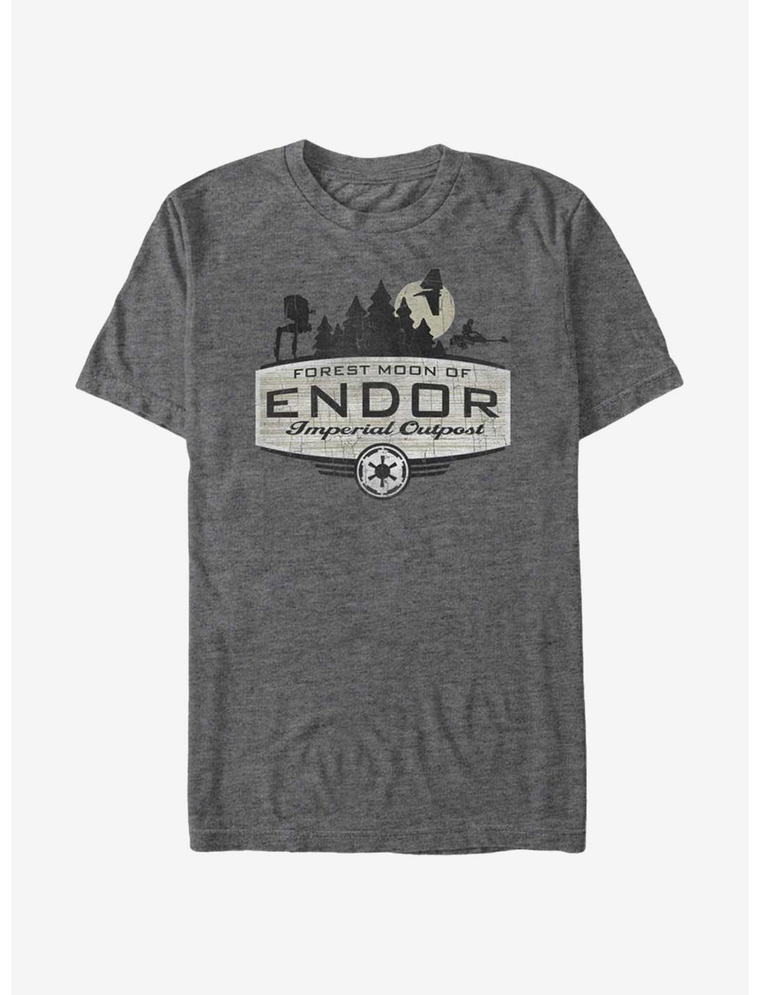 Star Wars Endor Imperial Outpost T-Shirt, CHAR HTR, hi-res