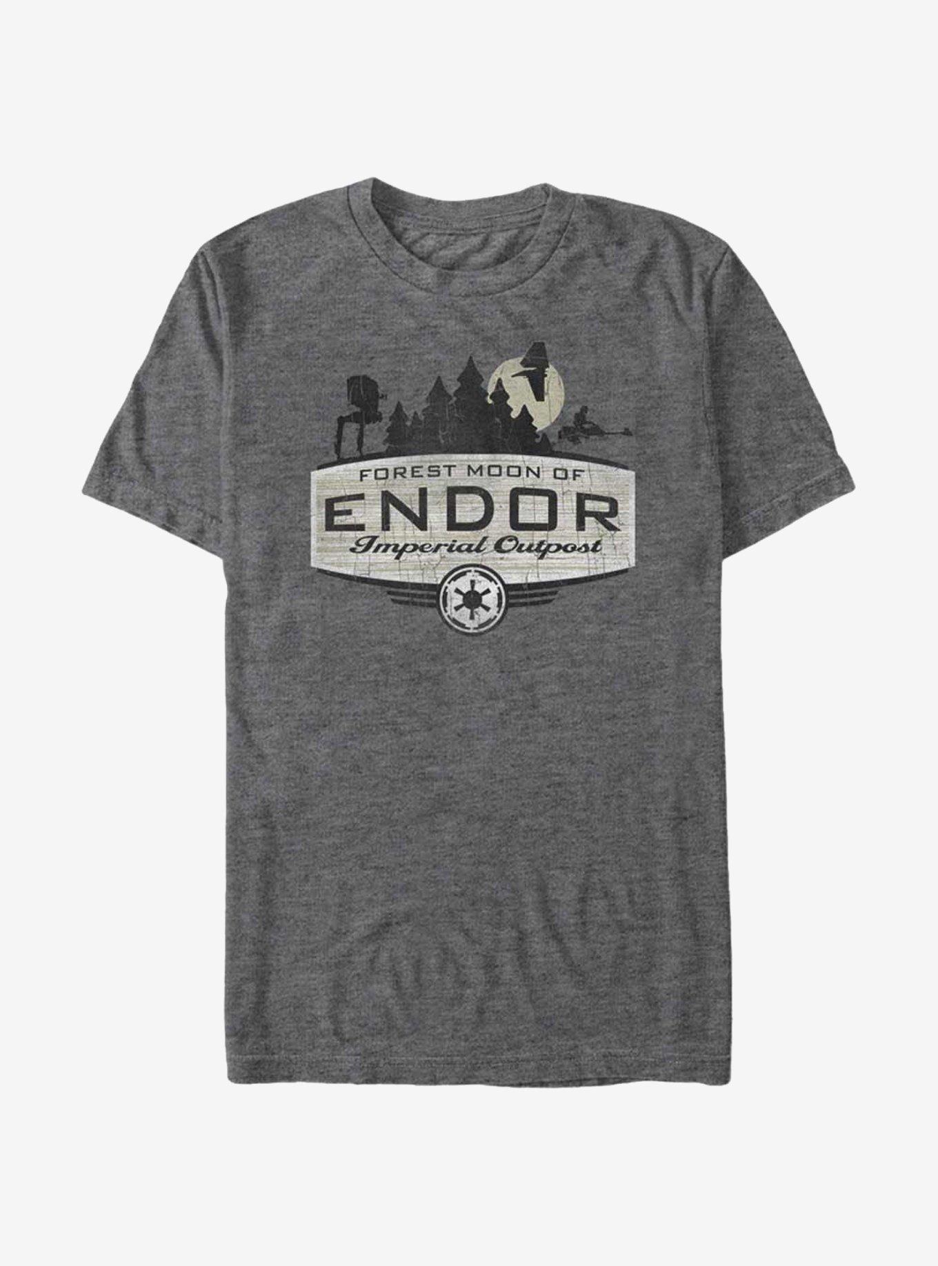 Star Wars Endor Imperial Outpost T-Shirt, CHAR HTR, hi-res