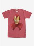 Marvel Geometric Iron Man T-Shirt, RED HTR, hi-res
