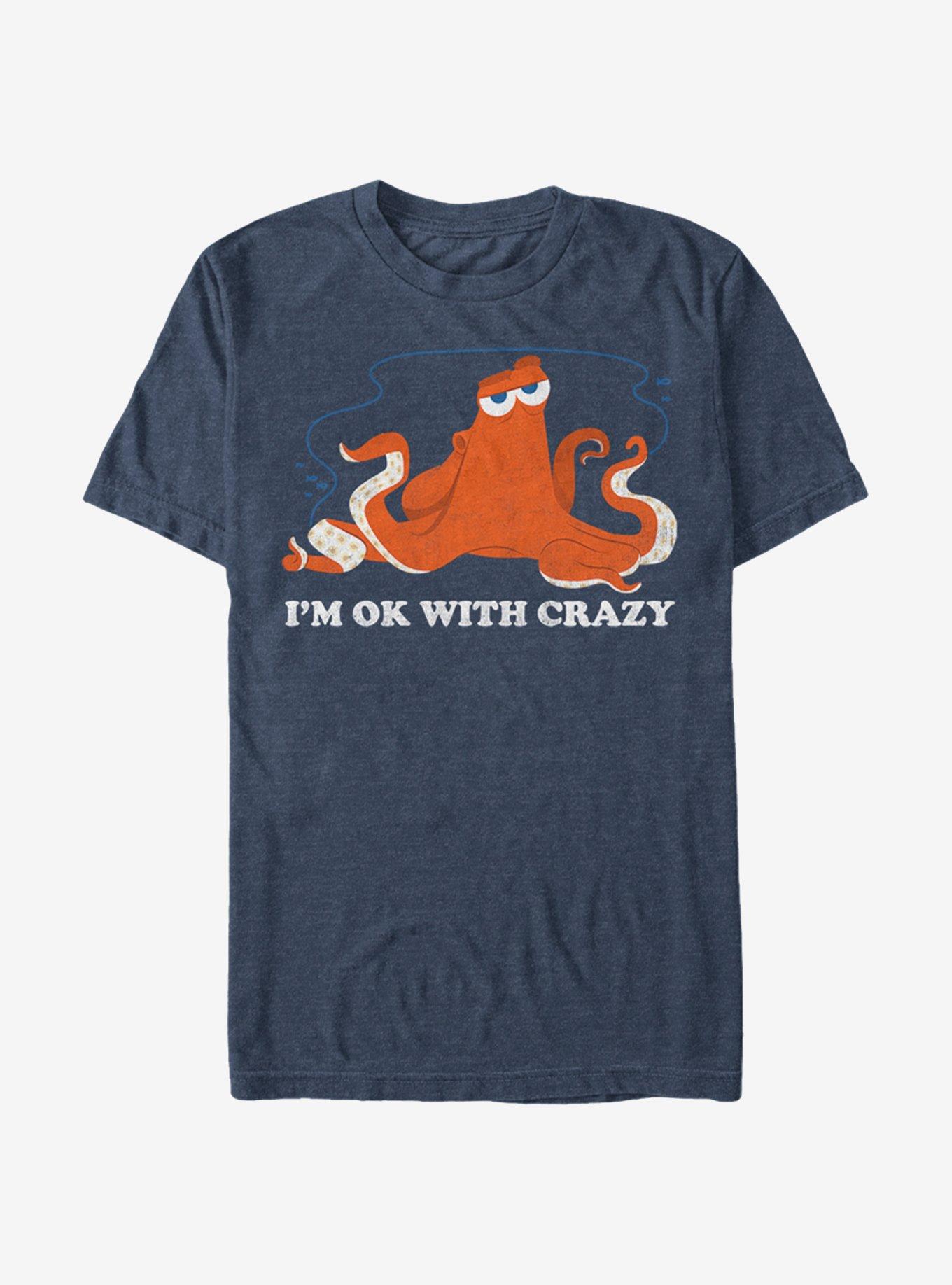 Disney Pixar Finding Dory Hank Ok Crazy T-Shirt, NAVY HTR, hi-res