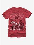 Star Wars Kylo Ren Into the Fray T-Shirt, RED HTR, hi-res