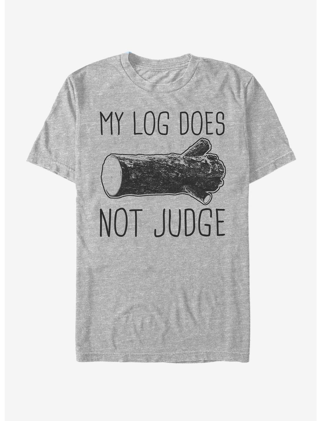 Twin Peaks Log Does Not Judge T-Shirt, ATH HTR, hi-res