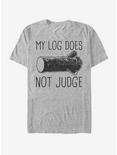 Twin Peaks Log Does Not Judge T-Shirt, ATH HTR, hi-res