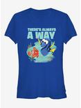Disney Pixar Finding Nemo Always A Way Girls T-Shirt, ROYAL, hi-res