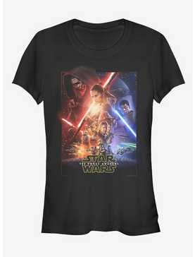 Star Wars Episode VII The Force Awakens Movie Poster Girls T-Shirt, , hi-res