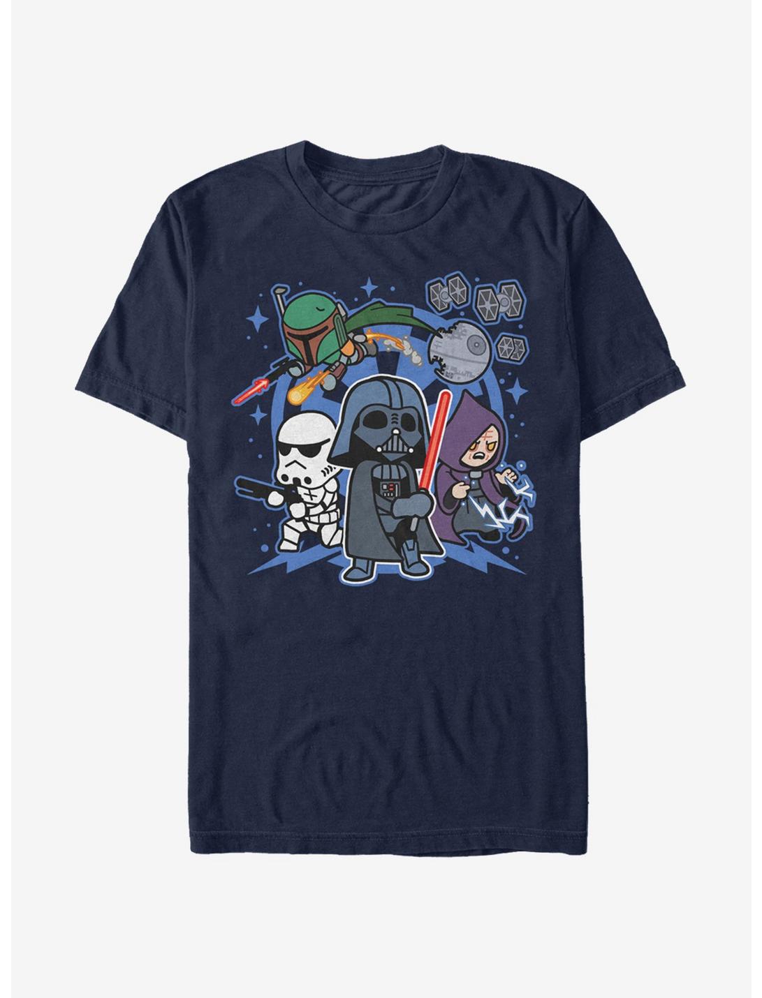 Star Wars Empire Cartoon Characters T-Shirt, NAVY, hi-res