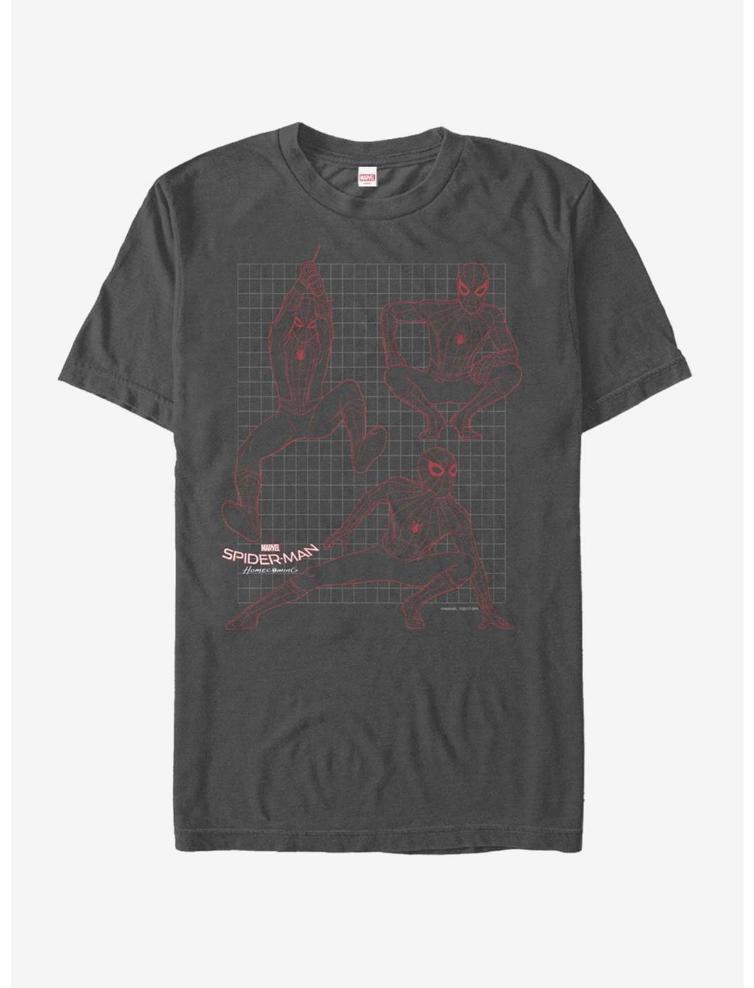 Marvel Spider-Man Homecoming Grid T-Shirt, CHARCOAL, hi-res